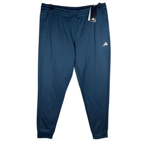 Adidas Mens Training Jogger Pants‎ Blue XL Extra Large Athletic Gym NEW